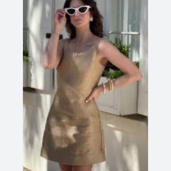 Antonio Melani x The Style Bungalow Manana Scoop Neck Raffia Mini Dress - Picture 5 of 17